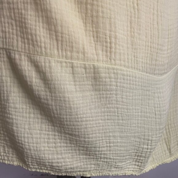 Light Yellow Textured A-Line Tank Dress - Picture 10 of 13